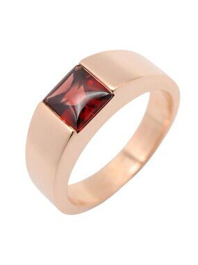 Cartier Ring Tank Mars Garnet 18K Pink Gold